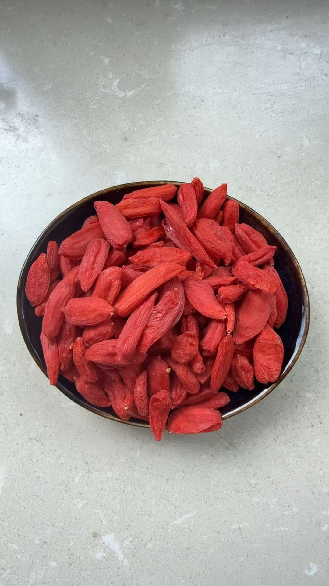Supplier photograph of Dried red goji berries