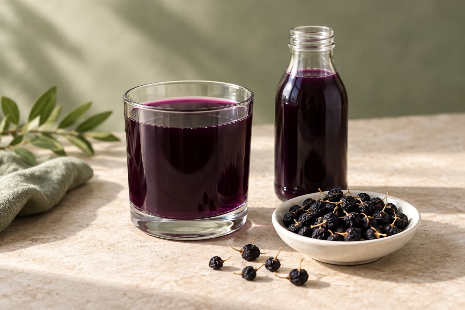 Ingredient or serving illustration for NFC black goji juice