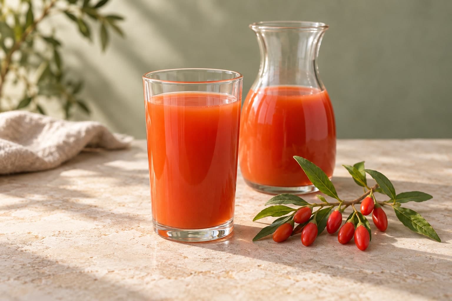 Ingredient or serving illustration for NFC red goji juice