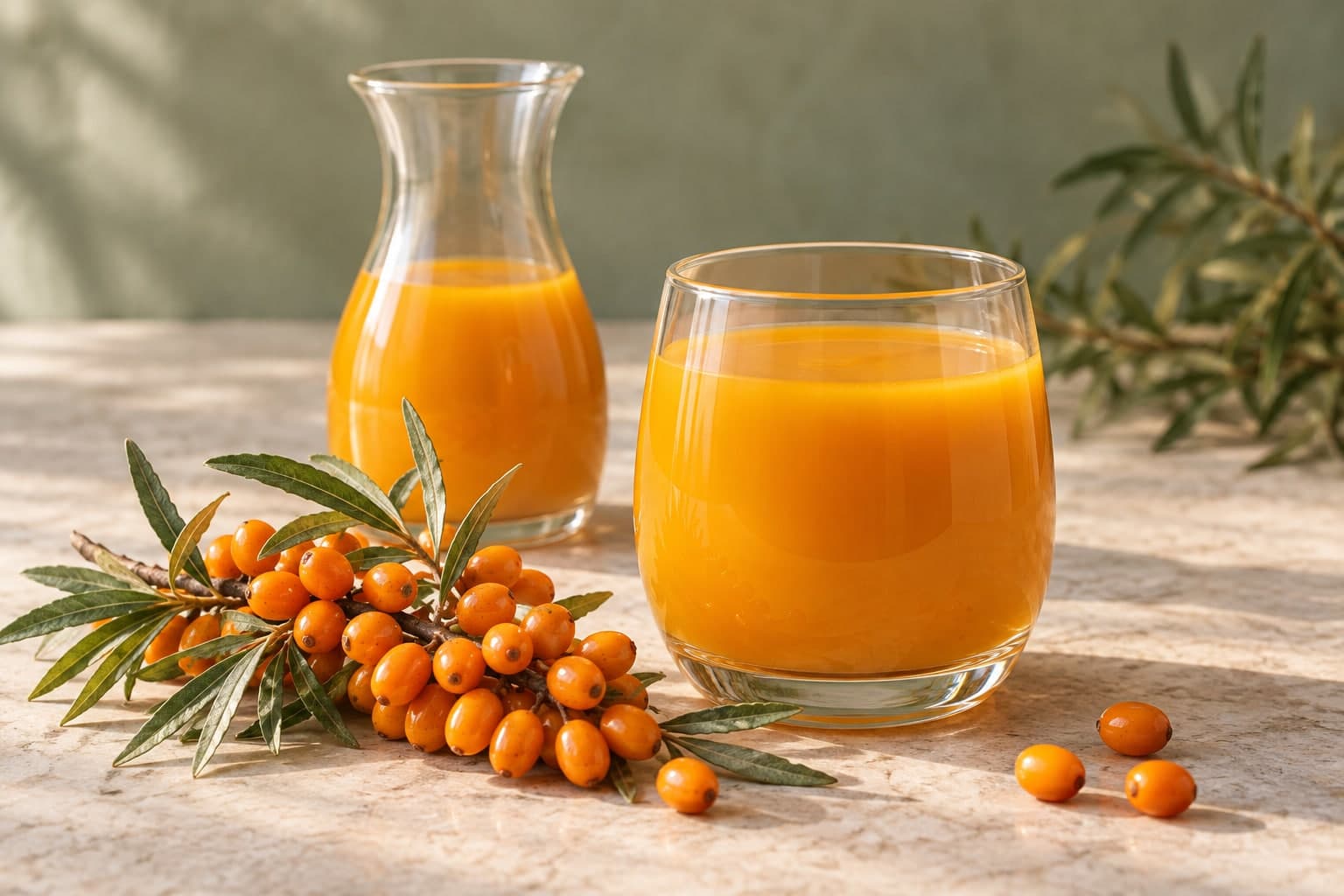Ingredient or serving illustration for Sea buckthorn juice & purée