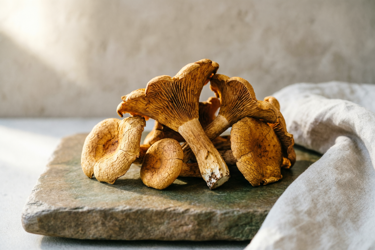 Dried Organic Elm Yellow Mushroom primary export catalog image