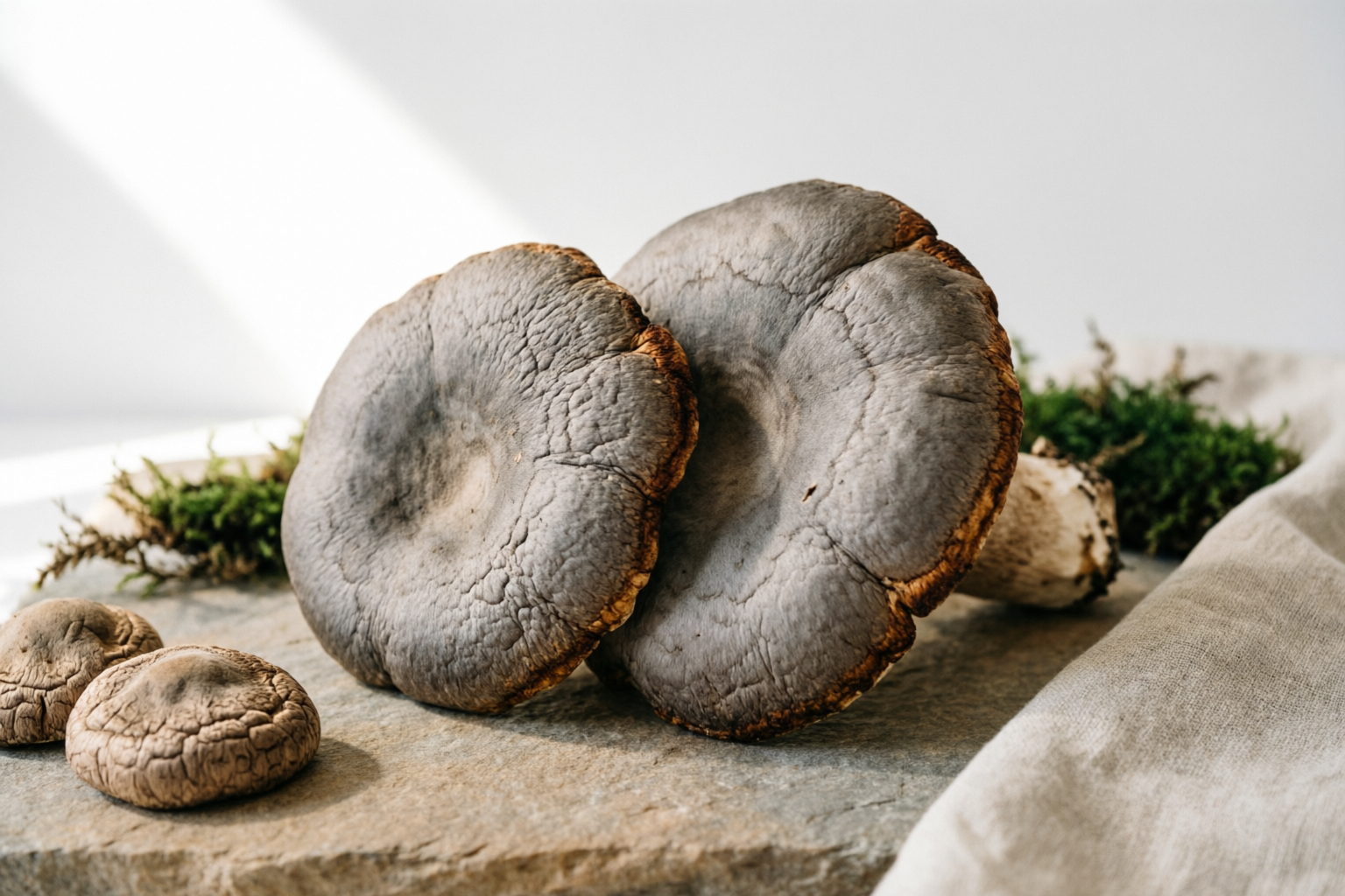 Dried Organic Grey Tiger Paw Mushroom primary export catalog image