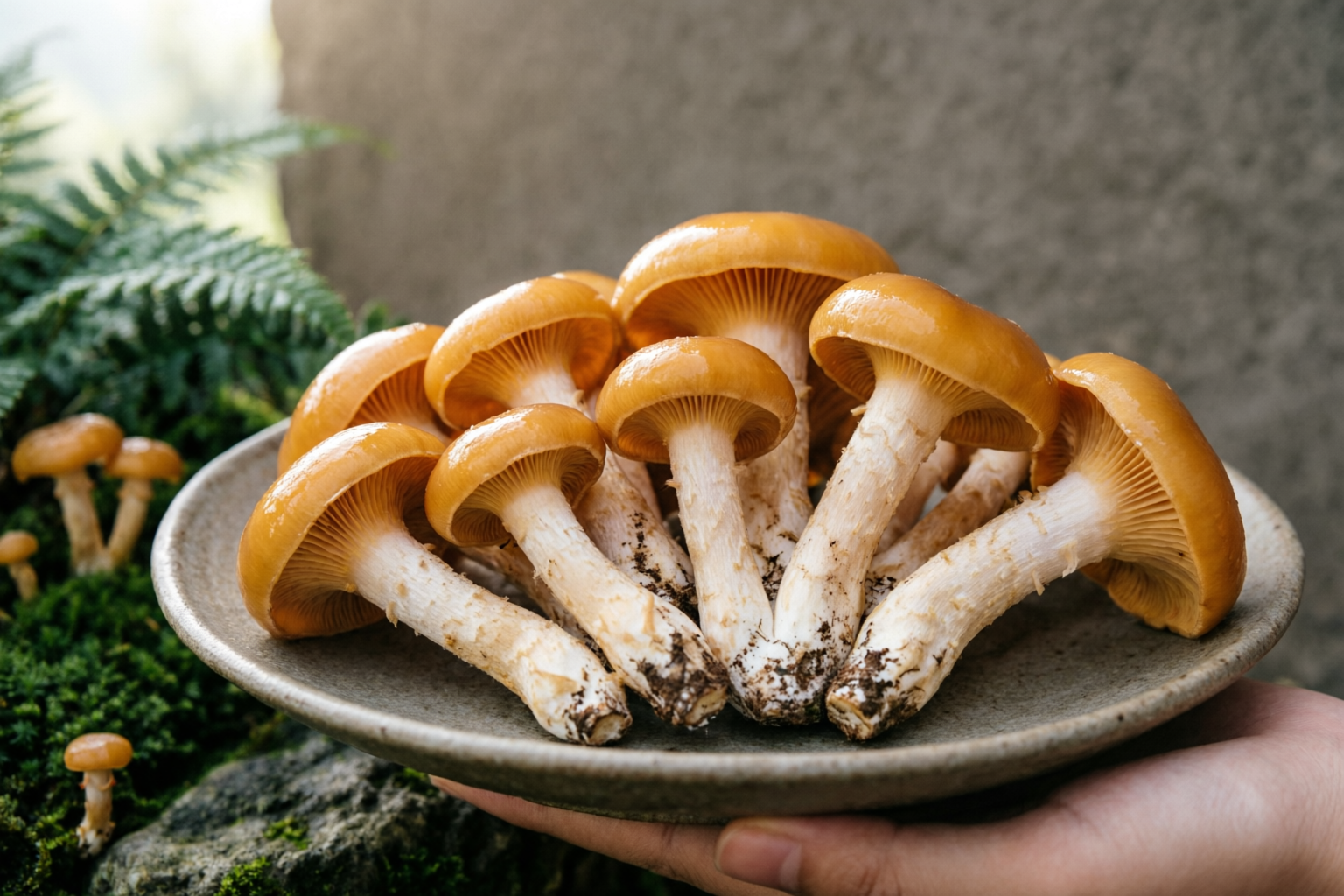 Organic Elm Yellow Mushroom primary export catalog image