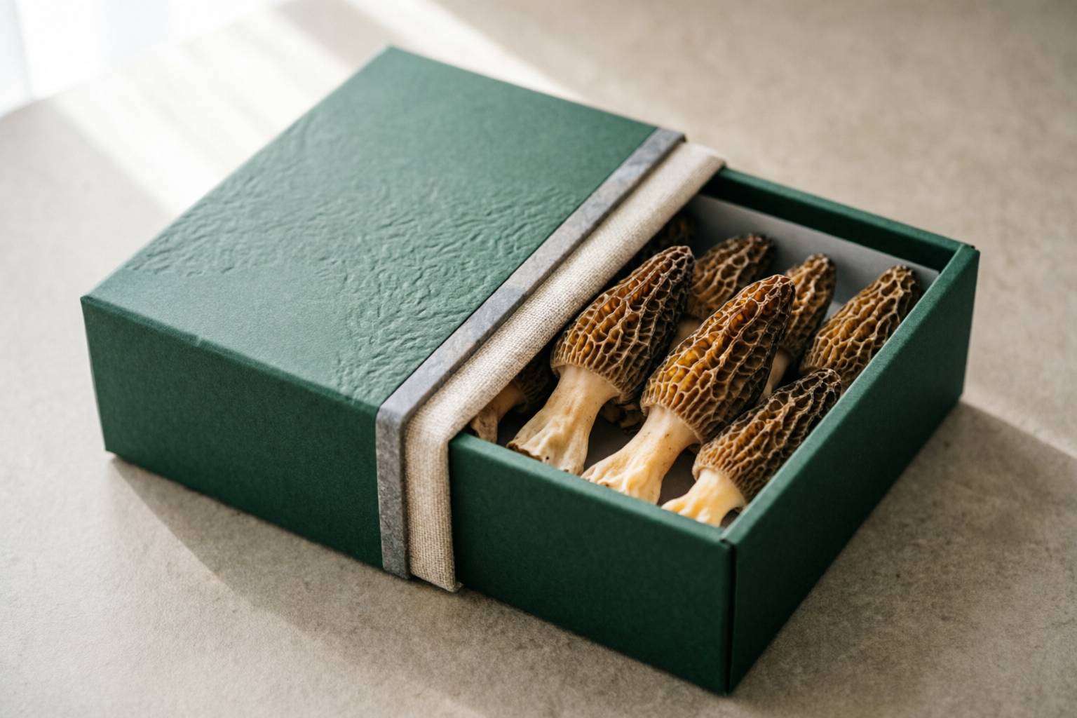 Organic Morel Retail Box supporting detail image